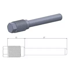MOTO-MASTER caliper pins for BATA, FANTIC, HONDA, KAWASAKI, SUZUKI, YAMAHA RR 125, RR 200 from 1987 to 2026