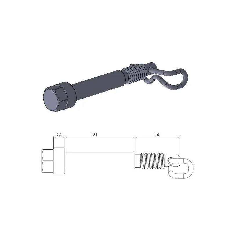 Goupilles d’étrier MOTO-MASTER pour GAS GAS, HUSQVARNA, KTM MC 50, EE 5, TC 50, SX 50 de 2006 à 2025 Goupilles d’étrier MOTO-MASTER pour GAS GAS, HUSQVARNA, KTM MC 50, EE 5, TC 50, SX 50 de 2006 à 2025