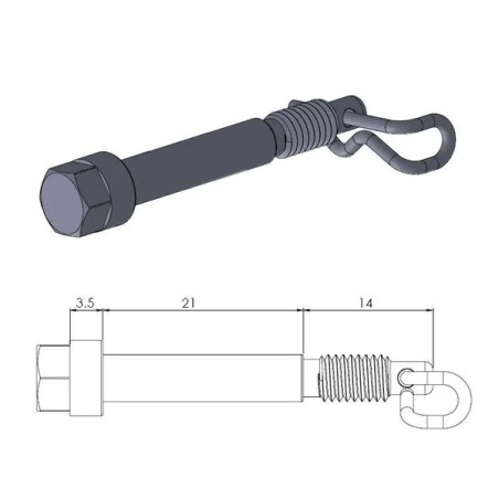 Pasadores de pinza MOTO-MASTER para GAS GAS, HUSQVARNA, KTM MC 50, EE 5, TC 50, SX 50 de 2006 a 2025