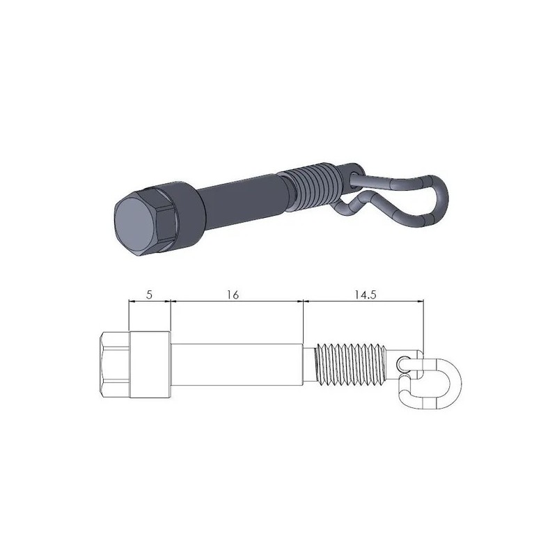 Goupilles d’étrier MOTO-MASTER pour GAS GAS, HUSQVARNA, KTM MC 50, EE 5, TC 50, SX 50, SX 65 de 2004 à 2026 Goupilles d’étrier MOTO-MASTER pour GAS GAS, HUSQVARNA, KTM MC 50, EE 5, TC 50, SX 50, SX 65 de 2004 à 2026