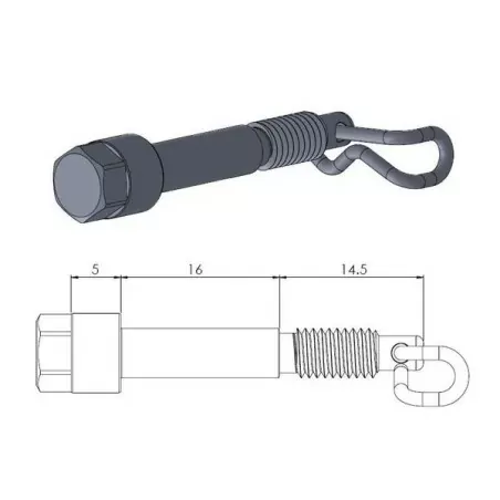 Goupilles d’étrier MOTO-MASTER pour GAS GAS, HUSQVARNA, KTM MC 50, EE 5, TC 50, SX 50, SX 65 de 2004 à 2026