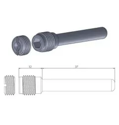 MOTO-MASTER caliper pins for HONDA, KAWASAKI, SUZUKI NX 250, XL 600, XL 650, XL 700, KLR 650, KLX 250 from 1988 to 2024