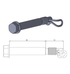 Pasadores de pinza MOTO-MASTER para HUSQVARNA, KTM TC 85, SX 65, SX 85 de 2012 a 2022