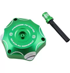 Bouchon de réservoir en aluminium MOOSE OFFROAD pour KAWASAKI KFX, KLX, KX de 1999 à 2026