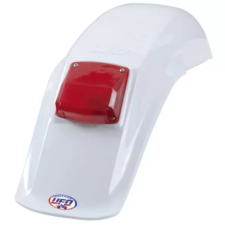 Vintage universal rear mudguard with UFO light for Motocross