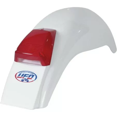 Guardabarros trasero Preston Vintage con luz UFO para Motocross