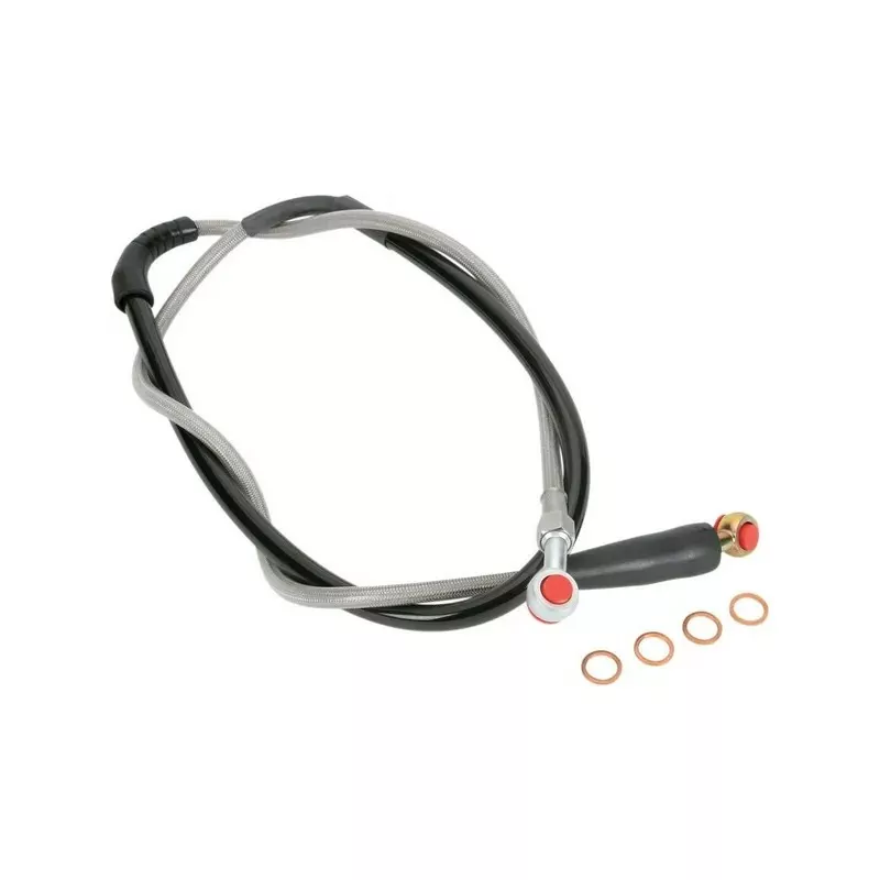 Latiguillo de freno MOOSE de acero inoxidable trenzado para HONDA CR 125, CR 250, CR 500, CRF 250, CRF 450 de 1995 a 2008