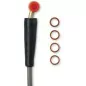 Durite de frein tressée inox MOOSE pour HONDA CR 125, CR 250, CR 500, CRF 250, CRF 450 de 1995 à 2008