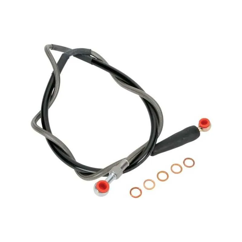 MOOSE-Edelstahl-Bremsschlauch mit Geflecht für HUSABERG, HUSQVARNA, KTM FE 250, FE 350, FE 390, FE 450, FE 501 von 2000 bis 201