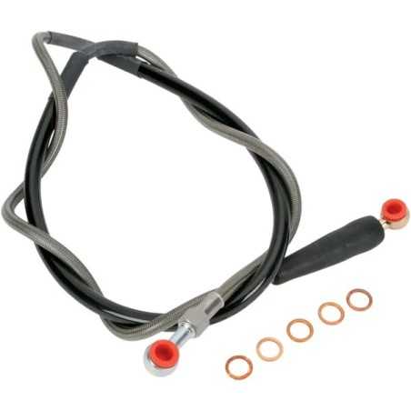 MOOSE latiguillo de freno trenzado de acero inoxidable para HUSABERG, HUSQVARNA, KTM FE 250, FE 350, FE 390, FE 450, FE 501 de 2