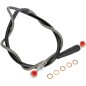 Durite de frein tressée inox MOOSE pour HUSABERG, HUSQVARNA, KTM FE 250, FE 350, FE 390, FE 450, FE 501 de 2000 à 2016 Durite de frein tressée inox MOOSE pour HUSABERG, HUSQVARNA, KTM FE 250, FE 350, FE 390, FE 450, FE 501 de 2000 à 2016