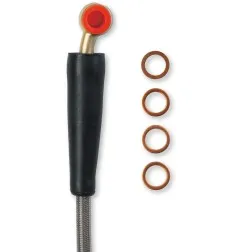Latiguillo de freno trenzado de acero inoxidable MOOSE para GAS GAS, HUSQVARNA, KTM EX 250, EX 250 F, EX 300, EX 350 F de 2000 a