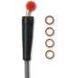 Latiguillo de freno trenzado de acero inoxidable MOOSE para GAS GAS, HUSQVARNA, KTM EX 250, EX 250 F, EX 300, EX 350 F de 2000 a
