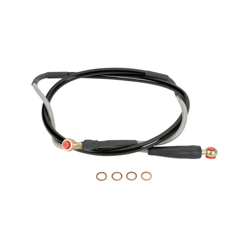 MOOSE stainless steel braided brake hose for KAWASAKI KX 125, KX 250 from 1997 to 2003 MOOSE stainless steel braided brake hose for KAWASAKI KX 125, KX 250 from 1997 to 2003