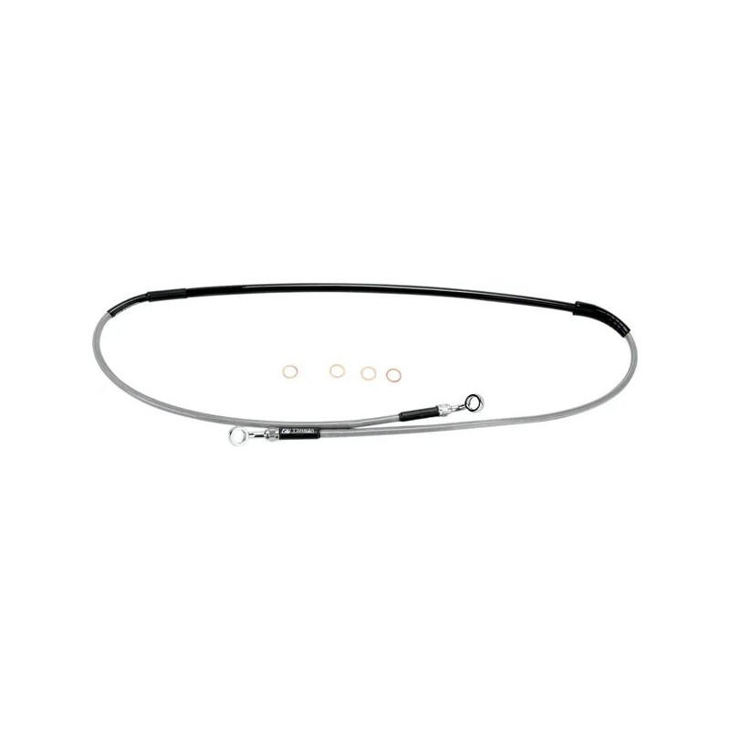 Durite de frein tressée inox MOOSE pour KAWASAKI, SUZUKI KX 250, KX 250 F, KX 450 F, RM 125, RM 250, RM-Z 250 de 2004 à 2018 Durite de frein tressée inox MOOSE pour KAWASAKI, SUZUKI KX 250, KX 250 F, KX 450 F, RM 125, RM 250, RM-Z 250 de 2004 à 2018