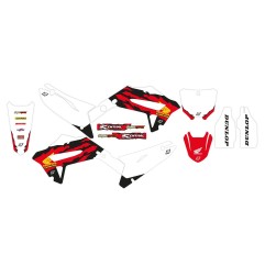 Kit déco rétro BLACKBIRD RACING pour HONDA CRF 250, CRF 450 de 2021 à 2025