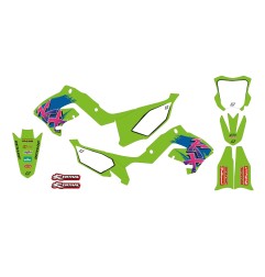 BLACKBIRD RACING retro deco kit para KAWASAKI KX 125, KX 250 de 2003 a 2008