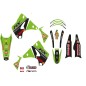 Kit gráfico con funda de asiento Replica Team Kawasaki H&F 2022 BLACKBIRD RACING para KAWASAKI KX 125, KX 250 de 2003 a 2008