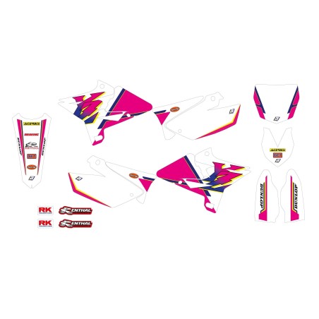 Kit déco rétro BLACKBIRD RACING pour YAMAHA YZ 125, YZ 250 de 2002 à 2021