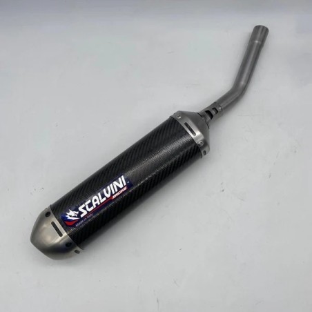 Carbon/stainless steel SCALVINI exhaust silencer for YAMAHA 125 from 2005 to 2021