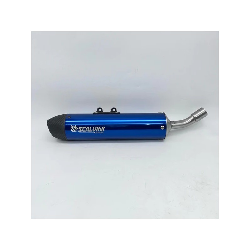 Silenciador de escape de carbono SCALVINI negro/azul/naranja/rojo/morado conector Ø25 para BETA RR 50 de 2021 a 2024