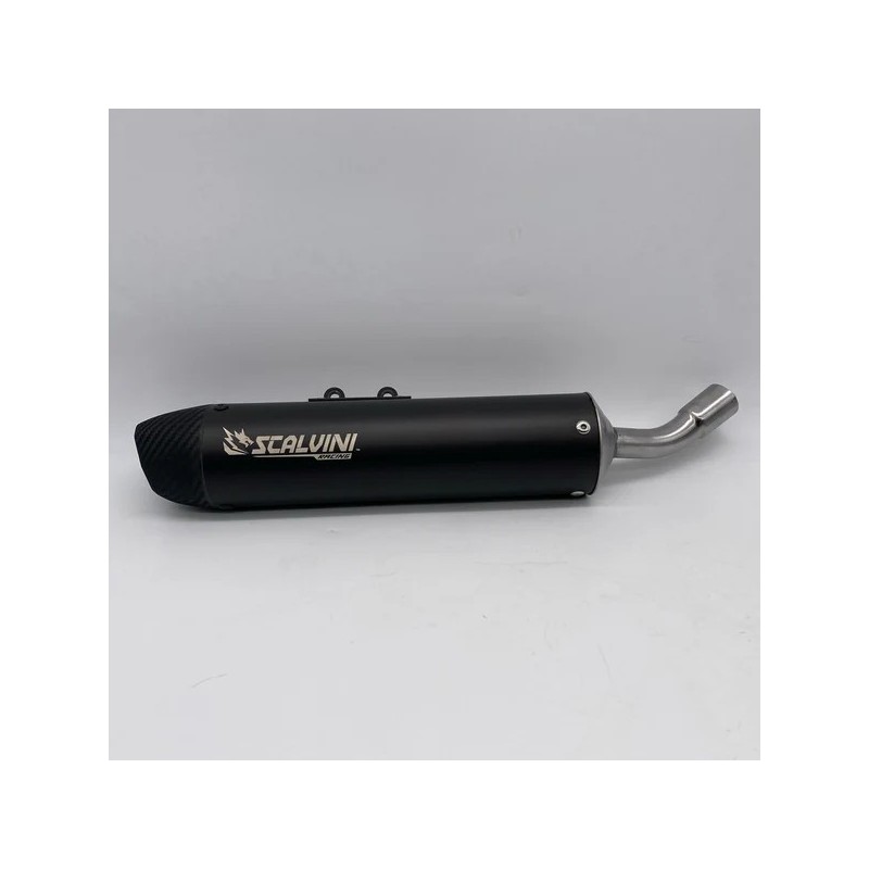 SCALVINI carbon exhaust silencer black/blue/orange/red/purple Ø25 connector for BETA RR 50 from 2021 to 2024