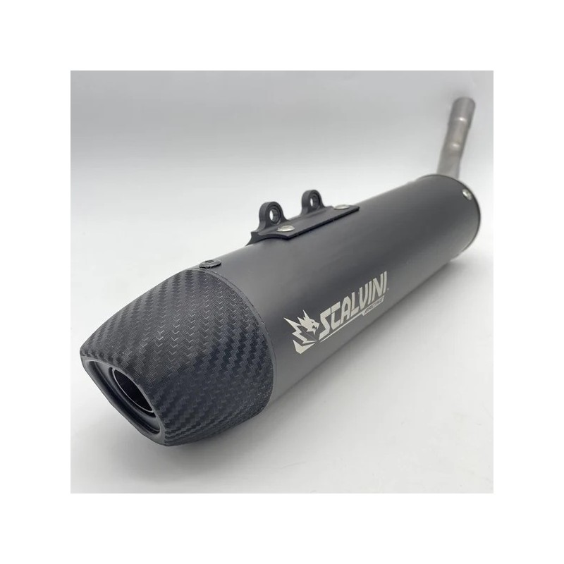 SCALVINI carbon exhaust silencer black/blue/red/purple for FANTIC Performance, Competition 50 from 2010 to 2024