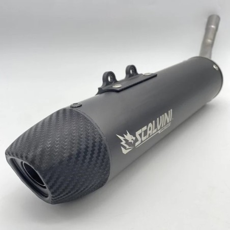 SCALVINI carbon exhaust silencer black/blue/red/purple for FANTIC Performance, Competition 50 from 2010 to 2024