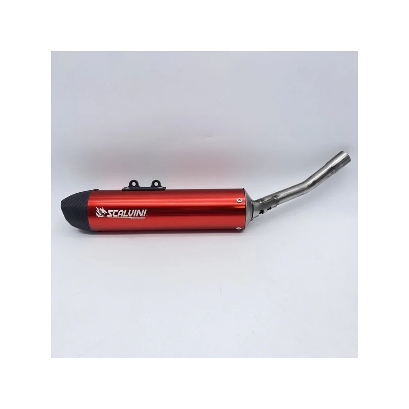 Silenciador de escape de carbono SCALVINI negro/azul/rojo/morado/naranja para HM 50 de 2010 a 2015
