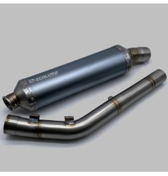 Complete SCALVINI exhaust system for KOVE 450 RALLY Titanium Gray