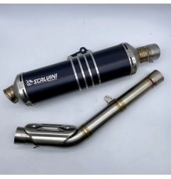 Sistema de escape completo SCALVINI para KOVE 450 RALLY SPECIAL NEGRO/ROJO