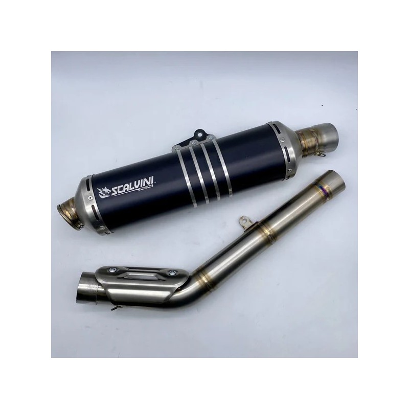 Complete SCALVINI exhaust system for KOVE 450 RALLY SPECIAL BLACK/RED