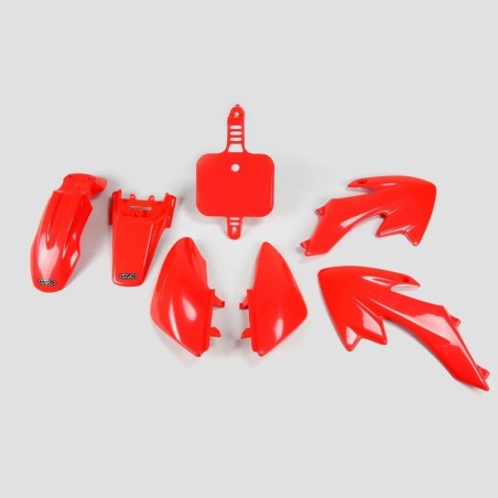 Complete UFO red plastic kit for HONDA CRF 50 F from 2004 to 2023