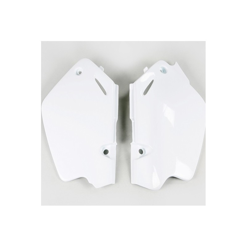 UFO red/white side number plates for HONDA CR 80 R from 1996 to 2002