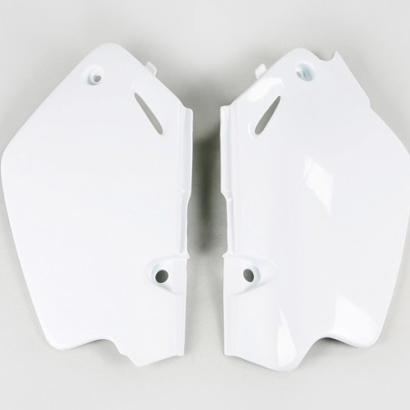 UFO red/white side number plates for HONDA CR 80 R from 1996 to 2002