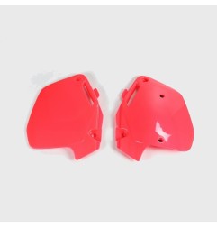UFO red/white side number plates for HONDA CR 125, 250, 500 R from 1990 to 2001