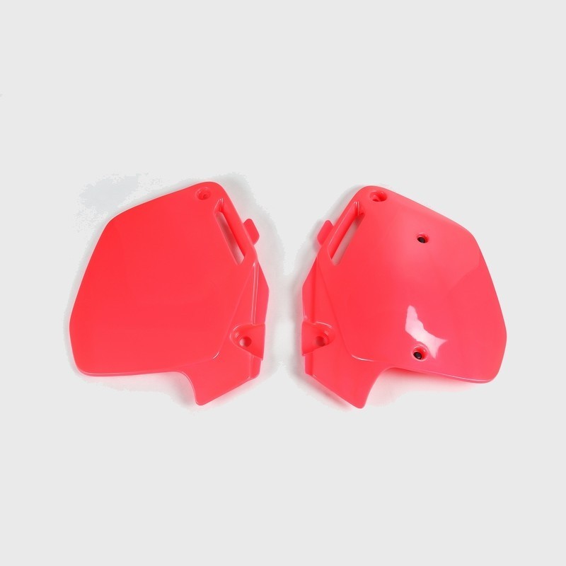 Placas de matrícula laterales UFO rojo/blanco para HONDA CR 125, 250, 500 R de 1990 a 2001