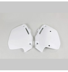 UFO red/white side number plates for HONDA CR 125, 250, 500 R from 1990 to 2001