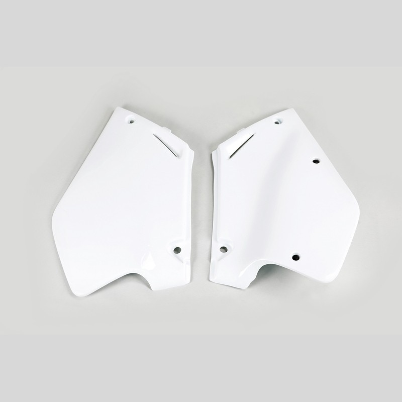 Side number plates UFO white for HONDA CR 125, 250 R from 1995 to 1997