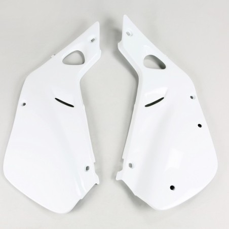 Placas de matrícula laterales UFO blancas para HONDA CR 125, 250 R de 1997 a 1999