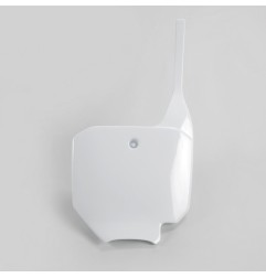 Front number plate UFO white for HONDA CR, CRF 80, 85, 150 from 1996 to 2026