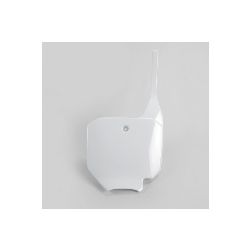 Front number plate UFO white for HONDA CR, CRF 80, 85, 150 from 1996 to 2026