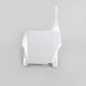 Front number plate UFO white for HONDA CR, CRF 125, 250, 450 from 2004 to 2007