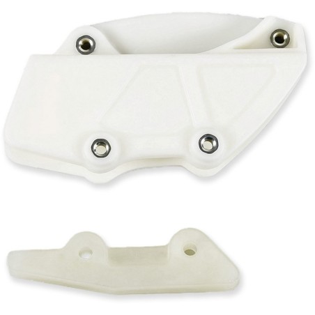 Guía cadena UFO translúcido para HONDA CR 125, 250, 500 R de 1988 a 1989