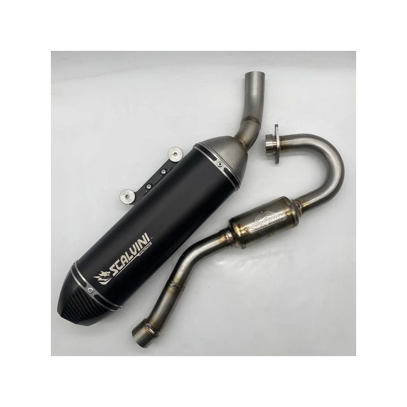 Sistema de escape completo SCALVINI Alu Black Carbon para BETA T 125 4T Injection de 2023 a 2024 Sistema de escape completo SCALVINI Alu Black Carbon para BETA T 125 4T Injection de 2023 a 2024