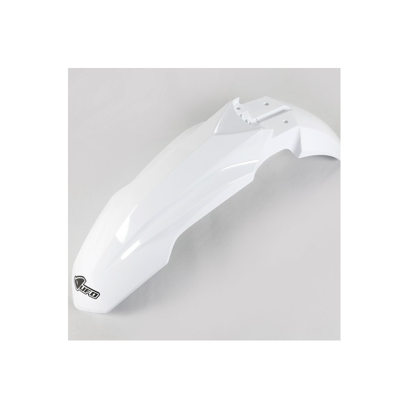 Garde boue avant UFO noir/blanc/jaune fluo pour HONDA CRF R, RX ENDURO 250, 450 de 2017 à 2021 Garde boue avant UFO noir/blanc/jaune fluo pour HONDA CRF R, RX ENDURO 250, 450 de 2017 à 2021