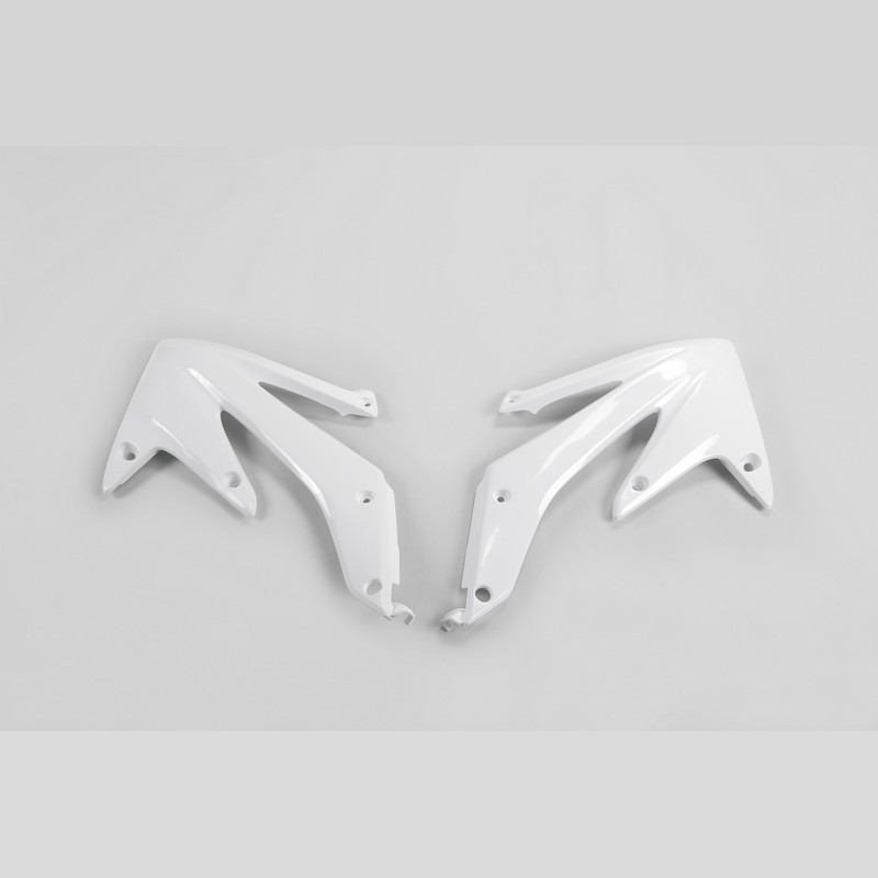 Ouïes de radiateur UFO blanc pour HONDA CRF 450 R de 2005 à 2008 Ouïes de radiateur UFO blanc pour HONDA CRF 450 R de 2005 à 2008