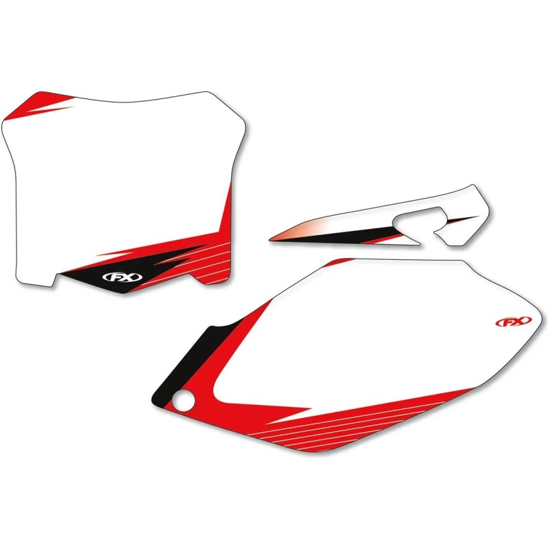 Kit de placa de matrícula gráfica precortada FACTORY EFFEX para HONDA CRF 250, CRF 450 de 2013 a 2017 Kit de placa de matrícula gráfica precortada FACTORY EFFEX para HONDA CRF 250, CRF 450 de 2013 a 2017