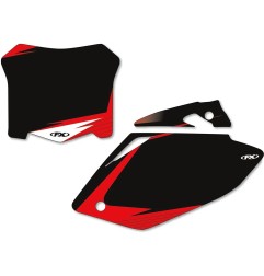 Kit de placa de matrícula gráfica precortada FACTORY EFFEX para HONDA CRF 250 de 2008 a 2009