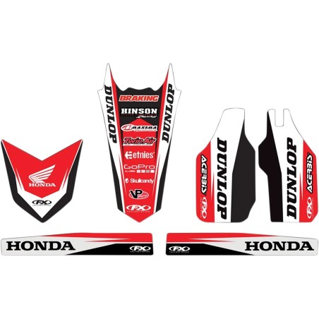 Kit embellecedor gráfico FACTORY EFFEX para HONDA CR 125, CR 250, CRF 450 de 2001 a 2003